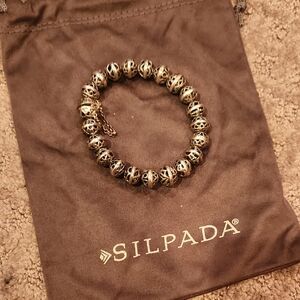 Silpada Gold Filigree Bead Bracelet